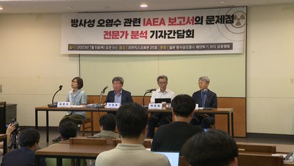 국내 전문가들 "IAEA 보고서, 지나친 기계적 평가...실제 상황 반영 못 해" / YTN
