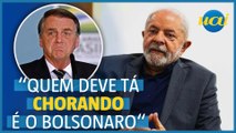 Lula: Bolsonaro deve estar chorando por não estar no governo