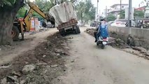 dilapidated roads of satna smart city
