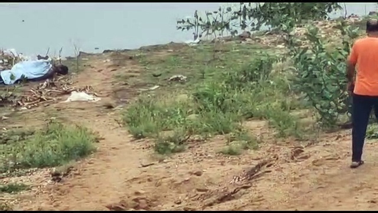 People passing through the Arpa river bridge saw such