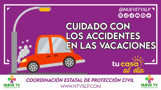 Cuidado con los accidentes en las vacaciones