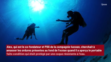 Un plongeur découvre un iPhone au fond de l’océan qui marche toujours !