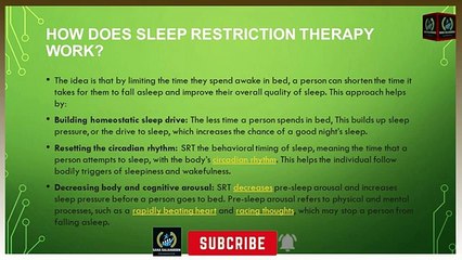 Why Your sleep Habits Are Ruining Your Health _ Sleep Restriction Therapy SRT _Overcoming Insomnia _