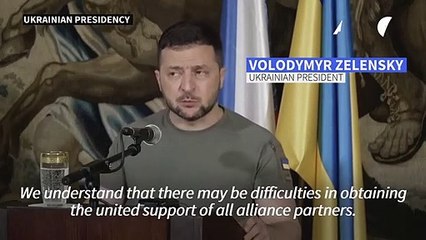 Zelensky says Ukraine needs 'honesty' in ties with NATO