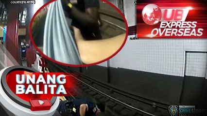 下载视频: Lalaking nahulog sa riles ng isang subway, iniligtas ng dalawang pulis | UB