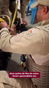 Operação apreende 12 quilos de fios furtados em lojas de sucatas