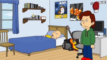 A hole in the road! - Caillou Cartoons and Parody Videos - Caillou's Friday Tantrum! | Wrapper Videos