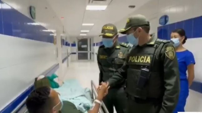 Tres de los nueve policías heridos en atentado de Bucaramanga fueron dados de alta