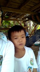 Cacao farm Kids while Resting