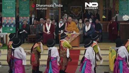 شاهد: أنصار الدالاي لاما يحتفلون بعيد ميلاد الزعيم الروحي للتبت في عامه ال88