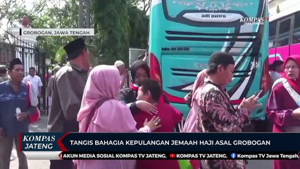 Tangis Bahagia Kepulangan Jemaah Haji Asal Grobogan