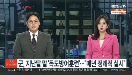 군, 지난달 말 '독도방어훈련'…"매년 정례적 실시"