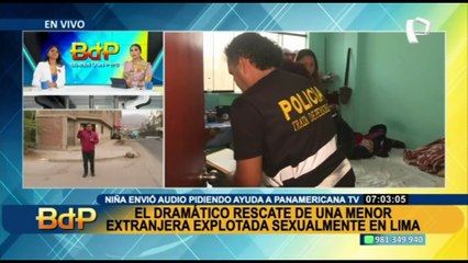 Detienen a 4 extranjeros que explotaban sexualmente a menor tras denuncia de Panamericana