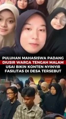 Puluhan Mahasiswa Padang Diusir Warga Tengah Malam Usai Bikin Konten Nyinyirin Fasilitas Minim di Desa