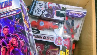 Mystery box Review and Unboxing of Avengers, Spider-Man, Hulk, Captain America, Thanos, Thor,
