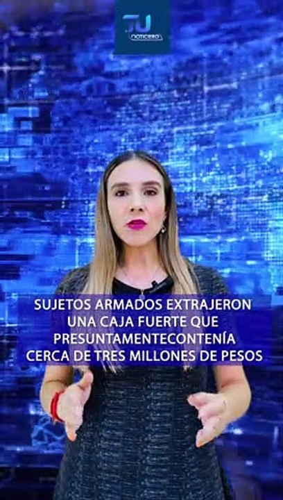 Un comando armado ingresó a una vivienda ubicada en la colonia El Mirador de Guadalajara y se llevó una caja fuerte. Se mencionó que el monto de lo robado asciende a tres millones de pesos  #TuNotiReel
