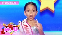 Mini Miss U Natalia shows off her prepared speech | It's Showtime Mini Miss U