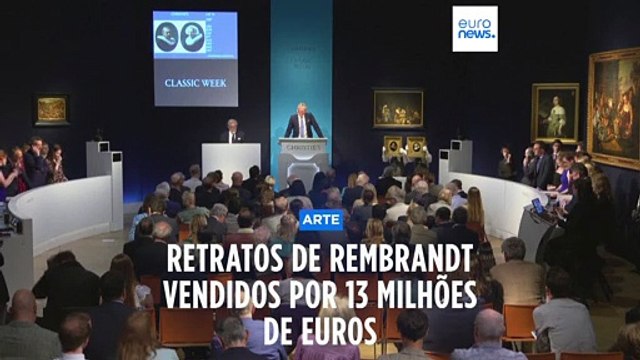 Retratos “excecionalmente raros” de Rembrandt rendem 13 milhões de euros em leilão