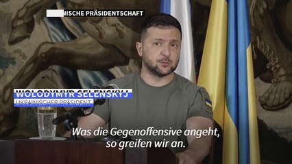 Selenskyj: Gegenoffensive "nicht schnell, aber wir rücken vor"