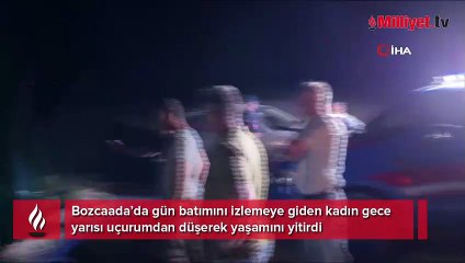 Gün batımını izleyen kadın uçurumdan düştü, hayatını kaybetti