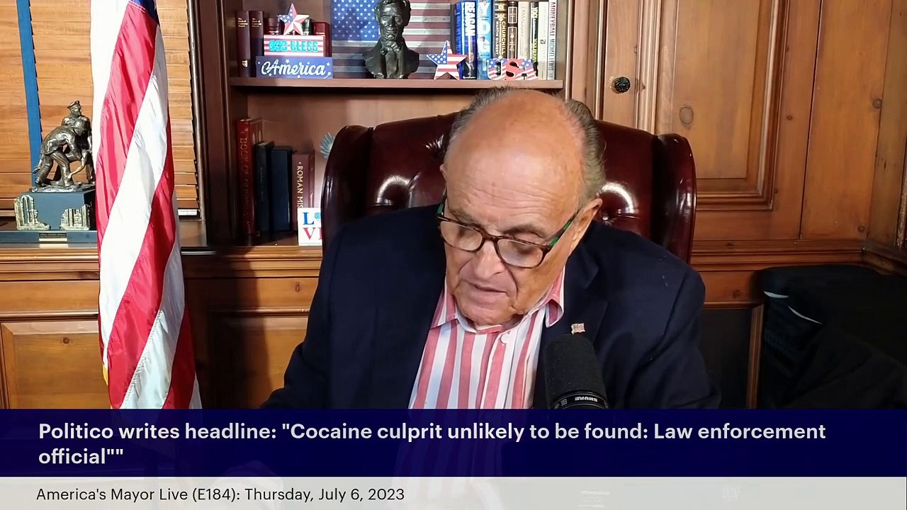 Rudy W. Giuliani - America's Mayor Live (E184): Illegal white powder  Found Inside White House