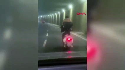 Bakırköy'de Motosikletli Dansçı Trafiği Tehlikeye Attı