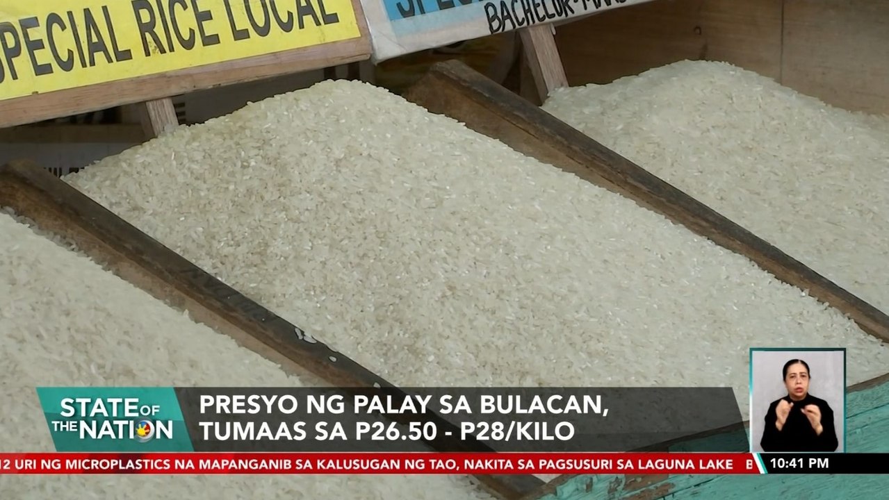 Presyo ng palay sa bulacan, tumaas sa P26.50 ...