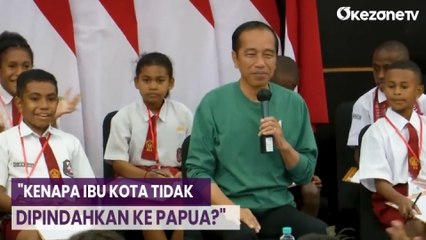 Momen Presiden Jokowi Ditanya Siswa Kenapa Ibu Kota Tak Dipindah ke Papua, Ini Jawabannya