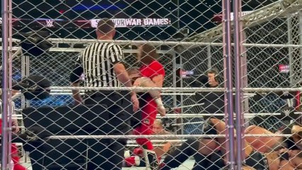 Sami Zayn & The Bloodline Share Hug after WarGames