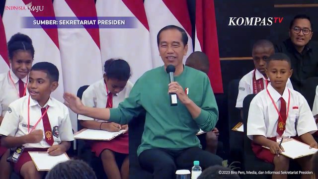 Jokowi Dibuat Takjub Seorang Siswa Papua Jawab Kuis Matematika dengan Cepat