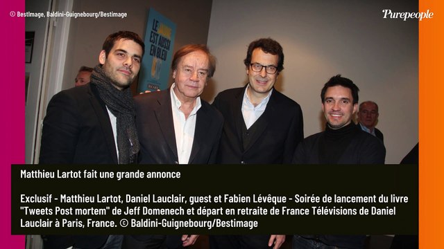 Cette foutue maladie est sournoise... : Matthieu Lartot évoque son cancer et fait une grande annonce