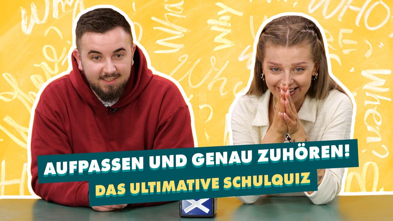 Paar im ultimativen Schulquiz