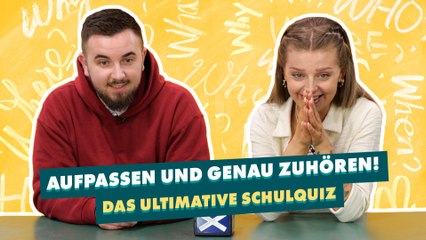 Paar im ultimativen Schulquiz