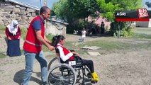 Kızılay engelli bireyleri unutmadı, tekerlekli sandalye hediye etti