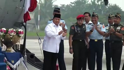 Menteri Pertahanan Prabowo Subianto Serahkan 2 Pesawat Super Hercules C-130J A-1340 kepada TNI AU