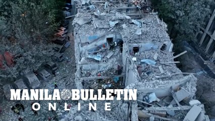 Drone footage shows scale of destruction following deadly strike in Ukraine's Lviv