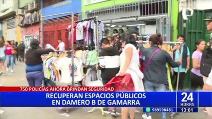 Comerciantes de Gamarra se muestran satisfechos por erradicación de ambulantes