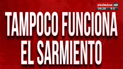 Caos total en el AMBA: tampoco funciona el Tren Sarmiento