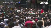 تشييع فلسطيني قتل برصاص إسرائيلي خلال عملية اقتحام في نابلس