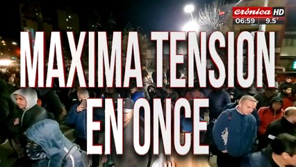 Máxima tensión en Once por paro sorpresivo del Tren Sarmiento
