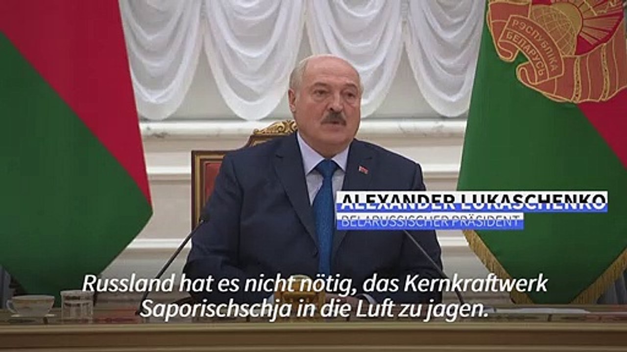 Lukaschenko: 'Wieso sollte Russland Saporischschja in die Luft jagen?'