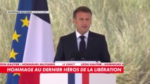 Emmanuel Macron : «Ils étaient déterminés à faire le sacrifice de leurs jeunes vies pour que l'histoire de la France continue de s'écrire»
