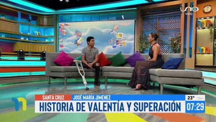 A pesar de la dificultad para caminar, José María continúa con su vida