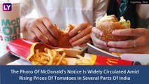 McDonald’s Suspends Use of Tomatoes in Its Food Products Amid Rising Prices in India