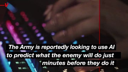U.S. Army Wants To Use AI To Predict Enemy Actions