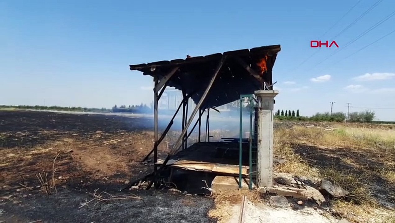 L'incendie du chalet de Diyarbakir s'est propagé aux terres cultivées en blé