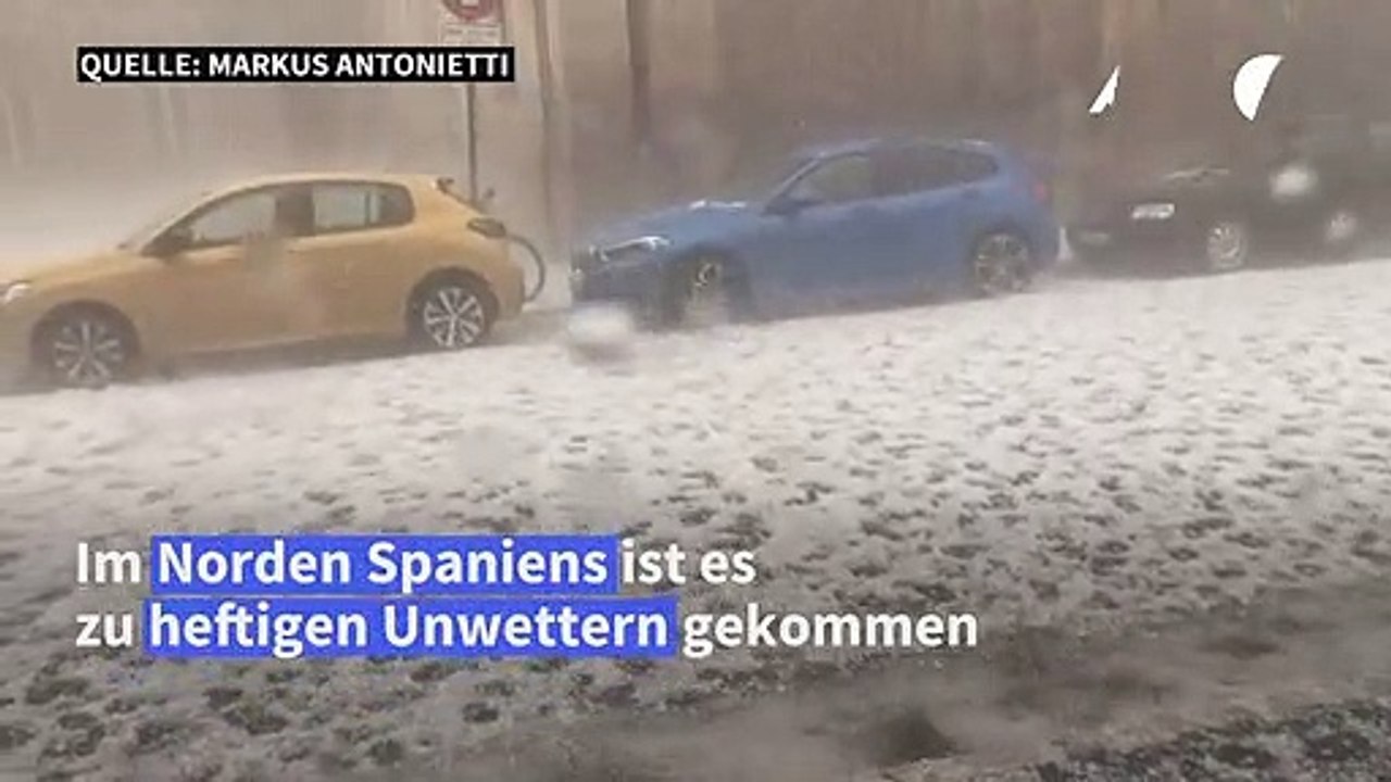 Überschwemmungen im Norden Spaniens