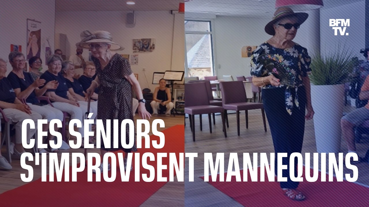 Ces séniors s'improvisent mannequins le temps d'un défilé dans leur résidence