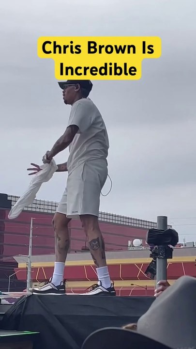 Chris Brown Front Flipping
