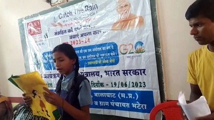 चित्रकारी कर जलसंरक्षण और स्वच्छता का दिया संदेश